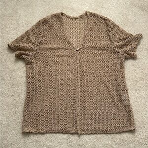 Jessica Tan Lace Cardigan